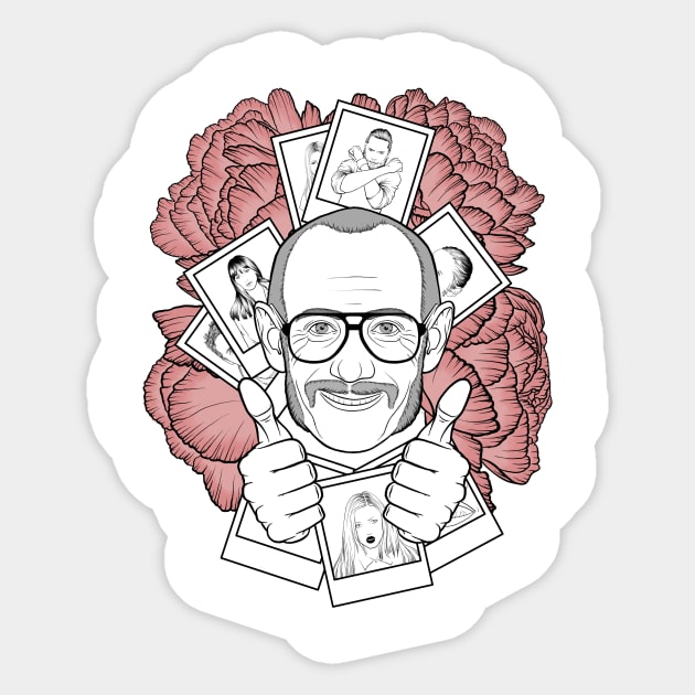 Terry Richardson Sticker by crazypangolin